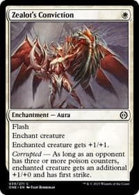 Zealot's Conviction - Phyrexia: All Will Be One - Magic: The Gathering card