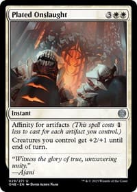 Plated Onslaught - Phyrexia: All Will Be One - Magic: The Gathering card