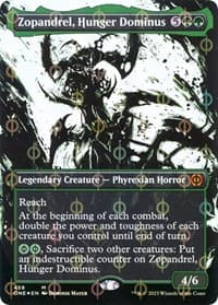 Zopandrel, Hunger Dominus (Showcase) (Step-and-Compleat Foil) - Phyrexia: All Will Be One - Magic: The Gathering card