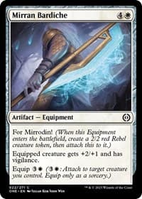 Mirran Bardiche - Phyrexia: All Will Be One - Magic: The Gathering card