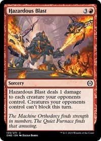 Hazardous Blast - Phyrexia: All Will Be One - Magic: The Gathering card