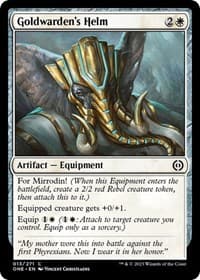 Goldwarden's Helm - Phyrexia: All Will Be One - Magic: The Gathering card