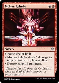 Molten Rebuke - Phyrexia: All Will Be One - Magic: The Gathering card