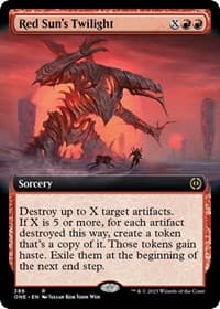 Red Sun's Twilight (Extended Art) - Phyrexia: All Will Be One - Magic: The Gathering card