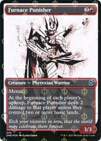 Furnace Punisher (Showcase) (Step-and-Compleat Foil) - Phyrexia: All Will Be One - Magic: The Gathering card