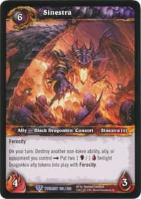 Sinestra - Twilight of the Dragons - WoW card