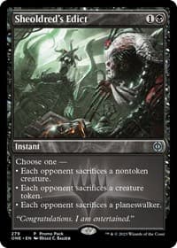 Sheoldred's Edict - Promo Pack: Phyrexia: All Will Be One - Magic: The Gathering card