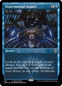 Experimental Augury - Promo Pack: Phyrexia: All Will Be One - Magic: The Gathering card