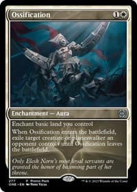 Ossification - Promo Pack: Phyrexia: All Will Be One - Magic: The Gathering card