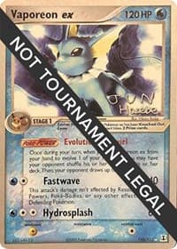 Vaporeon ex - 2007 (Jun Hasebe) - World Championship Decks - Pokemon card