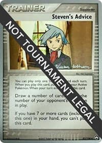 Steven's Advice - 2008 (Tristan Robinson) - World Championship Decks - Pokemon card