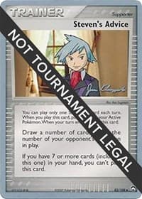 Steven's Advice - 2008 (Jason Klaczynski) - World Championship Decks - Pokemon card