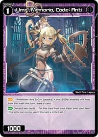 Umr//Memoria, Code: Anti - Welcome Back Diva -Lostorage- - WIXOSS card