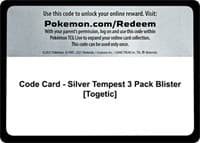 Code Card - Silver Tempest 3 Pack Blister [Togetic] - SWSH12: Silver Tempest - Pokemon card