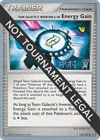 Team Galactic's Invention G-101 Energy Gain - 2009 (Tsubasa Nakamura) - World Championship Decks - Pokemon card