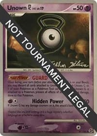 Unown [G] - 2009 (Stephen Silvestro) - World Championship Decks - Pokemon card