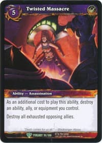 Twisted Massacre - Twilight of the Dragons - WoW card