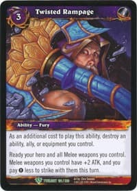 Twisted Rampage - Twilight of the Dragons - WoW card