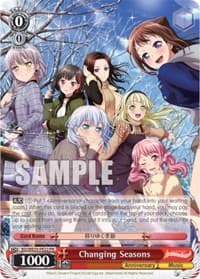 Changing Seasons - Poppin’Party x Roselia - Weiss Schwarz card