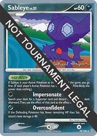 Sableye - 2010 (Mychael Bryan) - World Championship Decks - Pokemon card