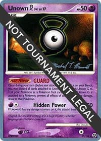 Unown [G] - 2010 (Michael Pramawat) - World Championship Decks - Pokemon card