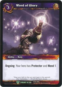 Word of Glory - Twilight of the Dragons - WoW card