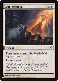 Due Respect - The List Reprints - Magic: The Gathering card