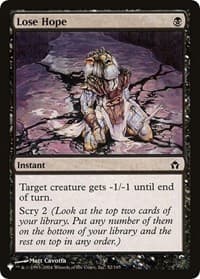 Lose Hope - The List Reprints - Magic: The Gathering card