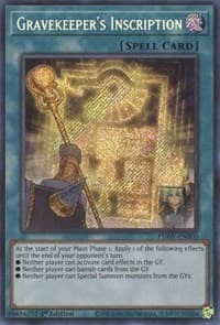 Gravekeeper's Inscription - Photon Hypernova - YuGiOh card