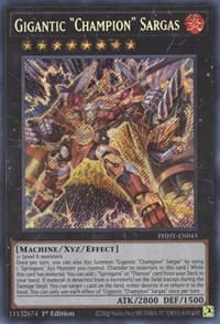 Gigantic "Champion" Sargas - Photon Hypernova - YuGiOh card