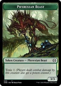 Phyrexian Beast Token - Phyrexia: All Will Be One - Magic: The Gathering card
