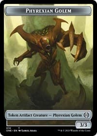 Phyrexian Golem Token - Phyrexia: All Will Be One - Magic: The Gathering card