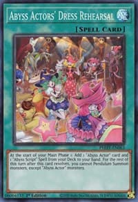 Abyss Actors' Dress Rehearsal - Photon Hypernova - YuGiOh card