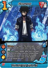 Cremation - UniVersus: My Hero Academia: League of Villains - UniVersus card