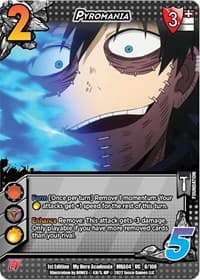 Pyromania - UniVersus: My Hero Academia: League of Villains - UniVersus card