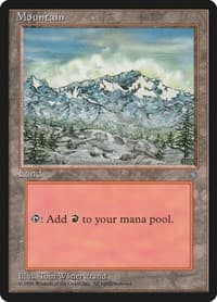 Mountain (340) - Ice Age - Magic: The Gathering card