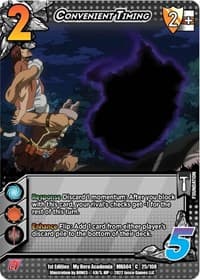 Convenient Timing - UniVersus: My Hero Academia: League of Villains - UniVersus card