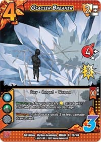 Glacier Breaker - UniVersus: My Hero Academia: League of Villains - UniVersus card