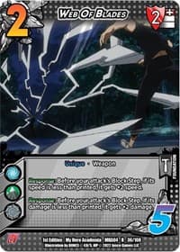 Web Of Blades - UniVersus: My Hero Academia: League of Villains - UniVersus card