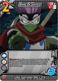Sense Of Justice - UniVersus: My Hero Academia: League of Villains - UniVersus card