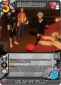 League Invitation - UniVersus: My Hero Academia: League of Villains - UniVersus card