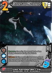 Effortless Movement - UniVersus: My Hero Academia: League of Villains - UniVersus card