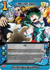 All-Out Battle - UniVersus: My Hero Academia: League of Villains - UniVersus card