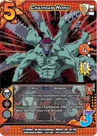 Chainsaw Nomu - UniVersus: My Hero Academia: League of Villains - UniVersus card