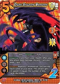 Dark Shadow Berserk - UniVersus: My Hero Academia: League of Villains - UniVersus card