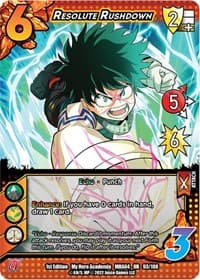 Resolute Rushdown - UniVersus: My Hero Academia: League of Villains - UniVersus card