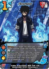 Cremation (XR) - UniVersus: My Hero Academia: League of Villains - UniVersus card