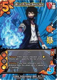 Blue Flame Smolder (XR) - UniVersus: My Hero Academia: League of Villains - UniVersus card