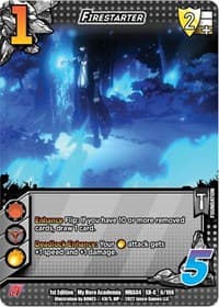 Firestarter (XR) - UniVersus: My Hero Academia: League of Villains - UniVersus card