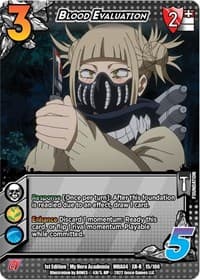 Blood Evaluation (XR) - UniVersus: My Hero Academia: League of Villains - UniVersus card